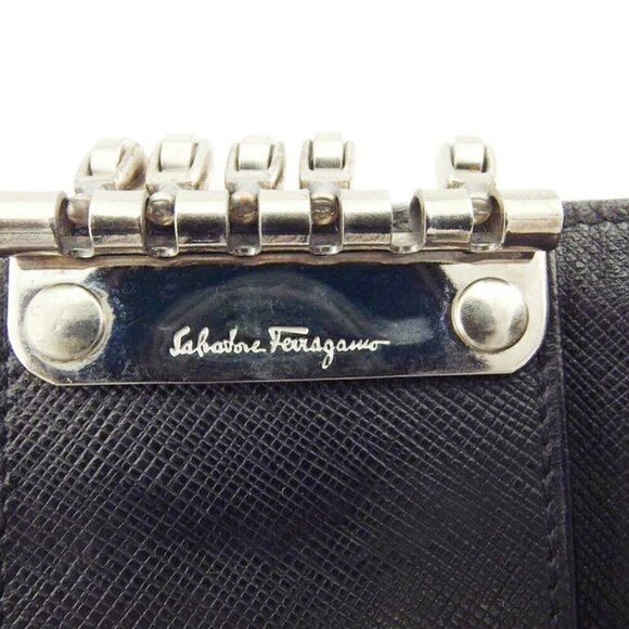 Salvatore Ferragamo Key Case Ganchini Leather Authentic USED - Picture 6 of 10